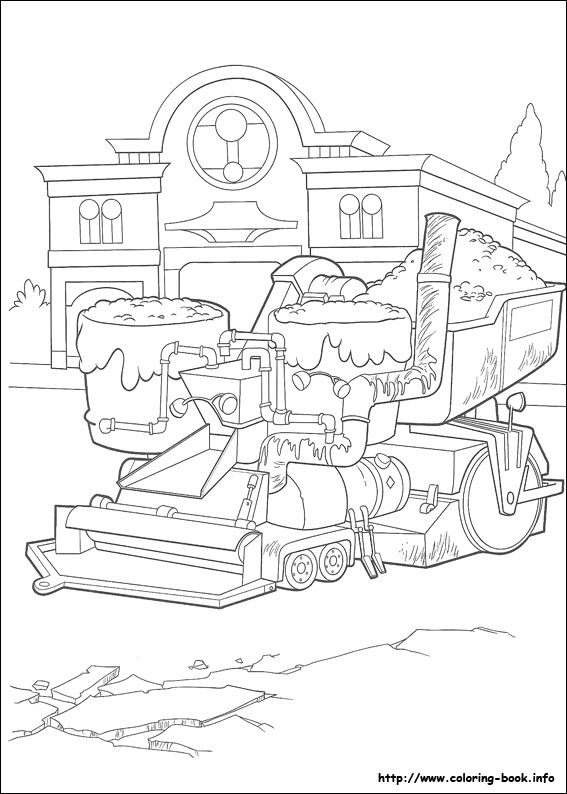 Plansa de colorat cu Cars pixar 137 43